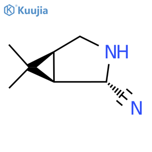 (1R,2S,5S)-6,6-Dimethyl-3-azabicyclo3.1.0hexane-2-carbonitrile structure