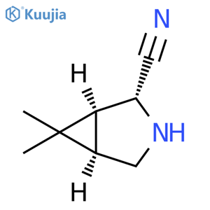 3-Azabicyclo[3.1.0]hexane-2-carbonitrile, 6,6-dimethyl-, (1S,2R,5R)- structure