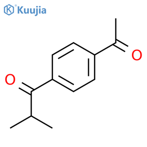 1-(4-Acetylphenyl)-2-methyl-1-propanone structure