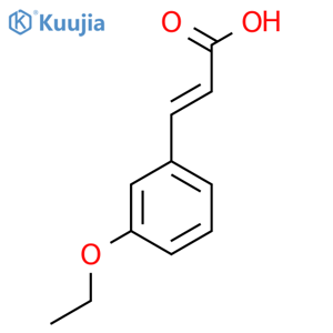 trans-3-Ethoxycinnamic Acid structure