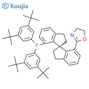 Oxazole,2-[(1S)-7'-[bis[3,5-bis(1,1-dimethylethyl)phenyl]phosphino]-2,2',3,3'-tetrahydro-1,1'-spirobi[1H-inden]-7-yl]-4,5-dihydro- structure