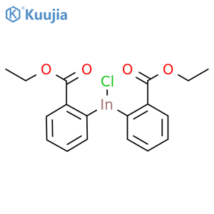 Indium, chlorobis[2-(ethoxycarbonyl)phenyl]- structure