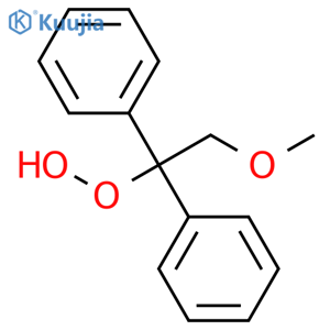 Hydroperoxide, 2-methoxy-1,1-diphenylethyl structure