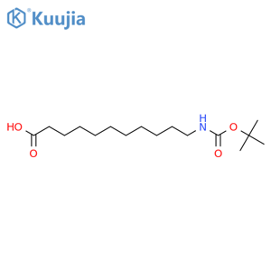 Boc-11-aminoundecanoic acid structure