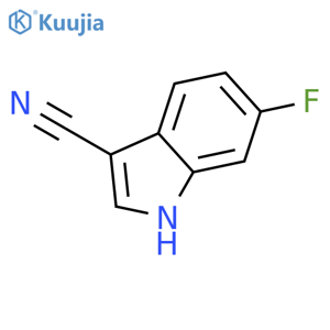 6-fluoro-1H-Indole-3-carbonitrile structure