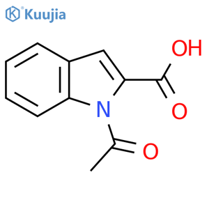 1-Acetylindole-2-carboxylic Acid structure