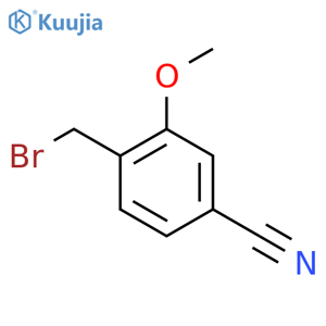 4-(bromomethyl)-3-methoxybenzonitrile structure