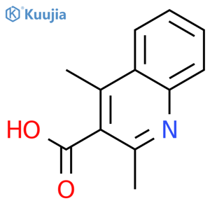 2,4-Dimethylquinoline-3-carboxylic acid structure