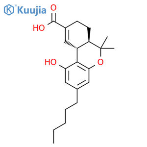 6H-Dibenzo[b,d]pyran-9-carboxylicacid, 6a,7,8,10a-tetrahydro-1-hydroxy-6,6-dimethyl-3-pentyl-, (6aR,10aR)-rel- structure