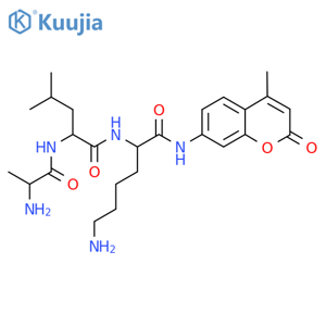 H-D-Ala-Leu-Lys-AMC hydrochloride salt structure