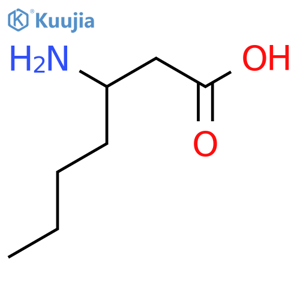 3-Aminoheptanoic acid structure