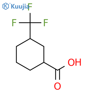 3-(trifluoromethyl)cyclohexane-1-carboxylic acid structure