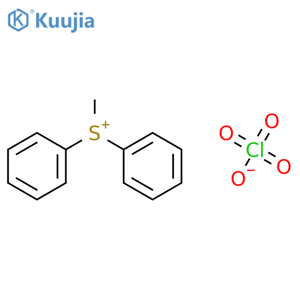 Sulfonium, methyldiphenyl-, perchlorate structure