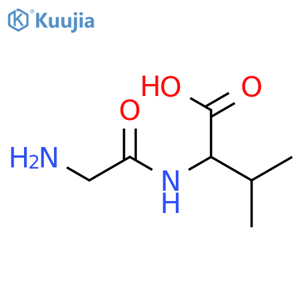 Glycyl-D-valine structure