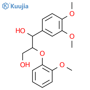 1-(3,4-Dimethoxyphenyl)-2-(2-methoxyphenoxy)propane-1,3-diol structure