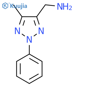 (5-Methyl-2-phenyl-2H-1,2,3-triazol-4-yl)methanamine structure