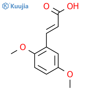 (E)-3-(2,5-Dimethoxyphenyl)acrylic acid structure