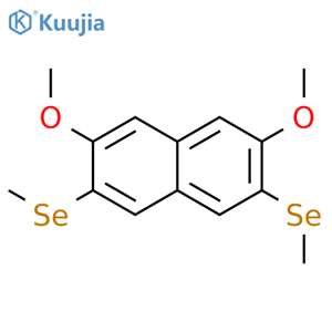 (3,6-Dimethoxynaphthalene-2,7-diyl)bis(methylselane) structure