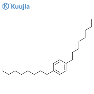 Benzene, 1,4-dioctyl- structure