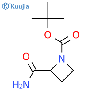 tert-butyl (2S)-2-carbamoylazetidine-1-carboxylate structure