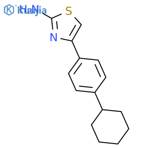 4-(4-Cyclohexylphenyl)-1,3-thiazol-2-amine structure