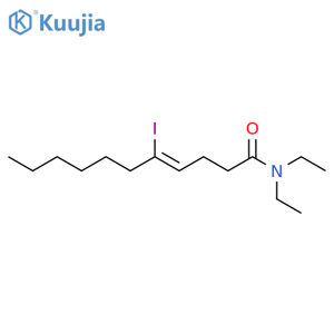 4-Undecenamide, N,N-diethyl-5-iodo-, (Z)- structure