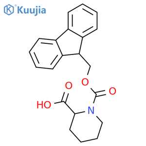 1-{(9H-fluoren-9-yl)methoxycarbonyl}piperidine-2-carboxylic acid structure