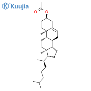 Cholest-5-en-3-ol,acetate, (3a)- (9CI) structure