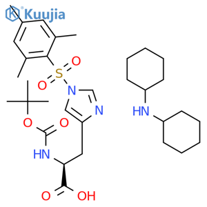 Boc-His(1-Mts)-OH DCHA structure
