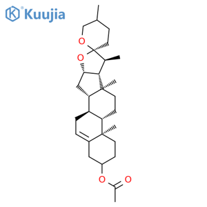 Spirost-5-en-3-ol,acetate, (3b,25R)- structure