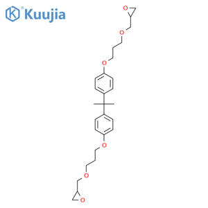 Oxirane,2,2'-[(1-methylethylidene)bis[4,1-phenyleneoxy(methyl-2,1-ethanediyl)oxymethylene]]bis- structure