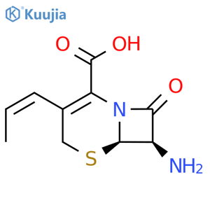 (6R,7R)-7-Amino-8-oxo-3-(1Z)-1-propen-1-yl-5--thia-1-azabicyclo4.2.0oct-2-ene-2-carboxylic Acid (>90%) structure