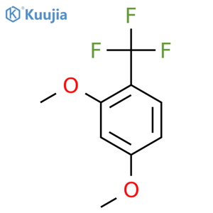 Benzene, 2,4-dimethoxy-1-(trifluoromethyl)- structure