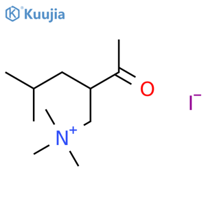 (2-Acetyl-4-methylpentyl)trimethylammonium Iodide structure