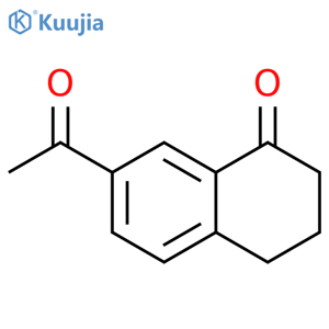 1(2H)-Naphthalenone,7-acetyl-3,4-dihydro- structure