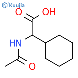 2-Acetamido-2-cyclohexylacetic acid structure