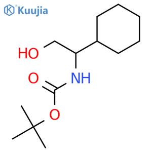 (S)-Tert-Butyl (1-cyclohexyl-2-hydroxyethyl)carbamate structure