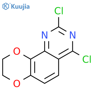 [1,4]Dioxino[2,3-h]quinazoline, 2,4-dichloro-8,9-dihydro- structure