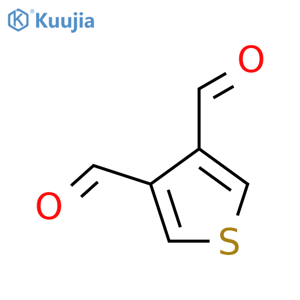 Thiophene-3,4-dicarbaldehyde structure