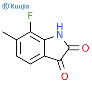 7-Fluoro-6-methylindoline-2,3-dione structure