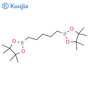 4,4,5,5-tetramethyl-2-[5-(4,4,5,5-tetramethyl-1,3,2-dioxaborolan-2-yl)pentyl]-1,3,2-dioxaborolane structure