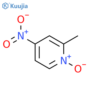 3-methyl-4-nitro-1-oxido-pyridin-1-ium structure