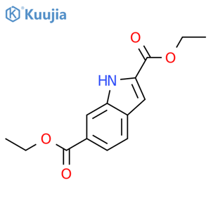 Diethyl 1H-indole-2,6-dicarboxylate structure