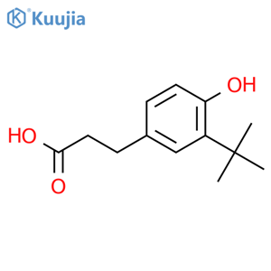 3-(3-(tert-Butyl)-4-hydroxyphenyl)propanoic acid structure