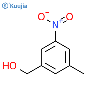 (3-Methyl-5-nitrophenyl)methanol structure