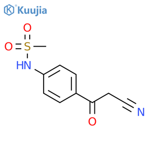 Methanesulfonamide,N-[4-(2-cyanoacetyl)phenyl]- structure