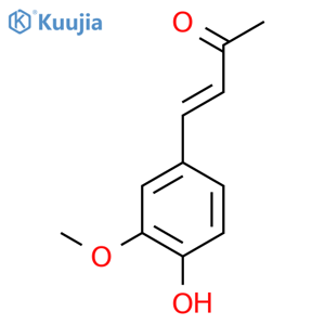 4-(4-hydroxy-3-methoxy-phenyl)but-3-en-2-one structure