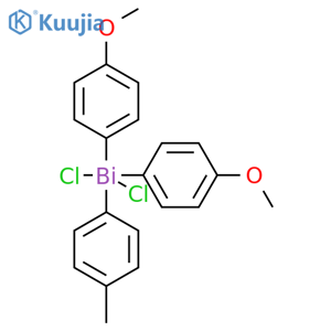 Bismuth, dichlorobis(4-methoxyphenyl)(4-methylphenyl)- structure