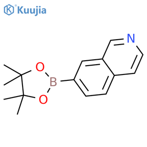 7-(4,4,5,5-Tetramethyl-1,3,2-dioxaborolan-2-yl)isoquinoline structure