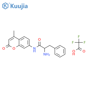 L-Phenylalanine 7-Amido-4-methylcoumarin, Trifluoroacetate Salt structure